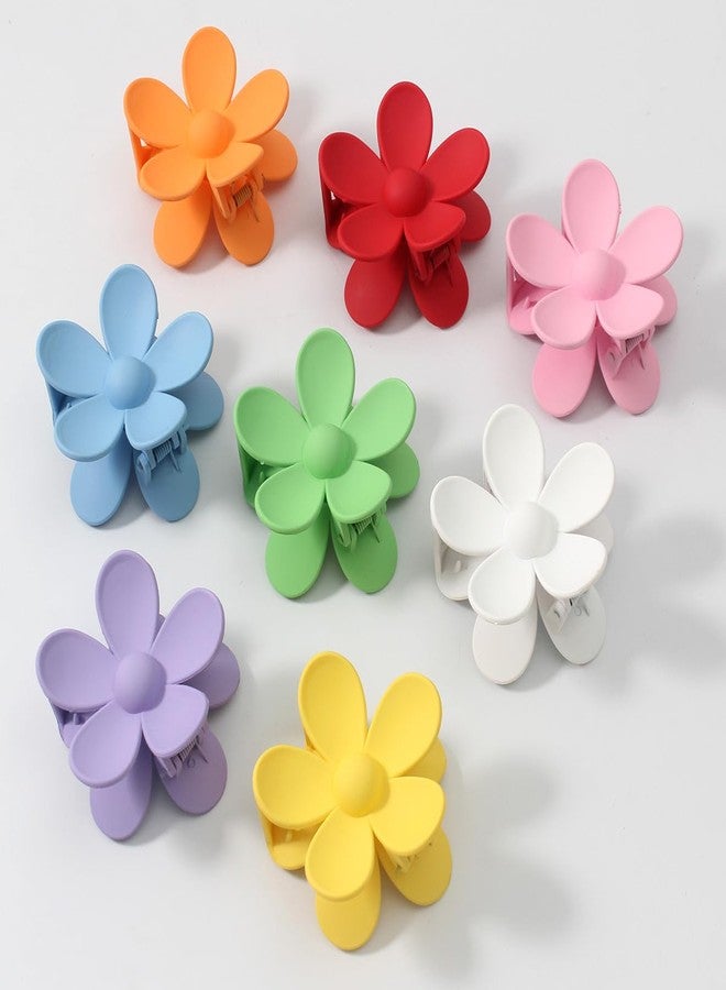 Merdia Hair Flower Claw Clips Matte Jaw Flower Claw Clips for Women | Hair Clips for Thin Hair with Non Slip Strong Hold Small Hair Clips | Hair Barrettes for Women | Hair Accessories (8 Pcs (Pack of 1)) - Image 5